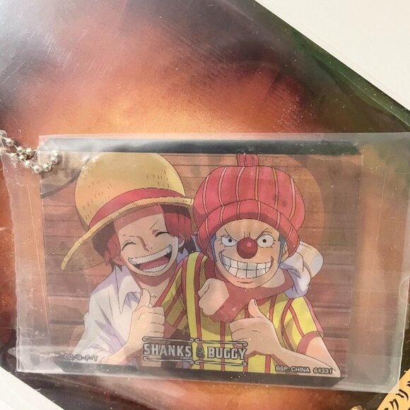 One Piece Four Emperors Ichiban Kuji Lenticular Keychain Shanks Buggy - Picture 12 of 14